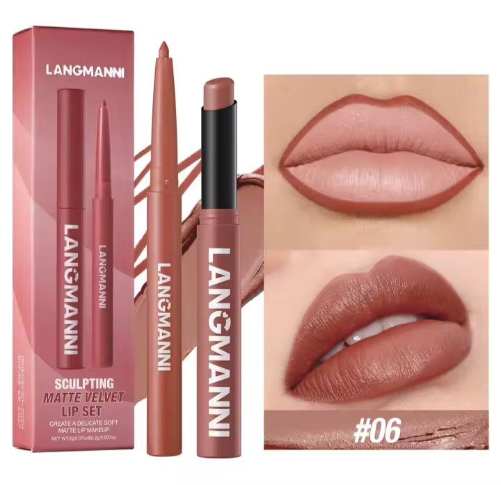 Set crayon & rouge à lèvres mat