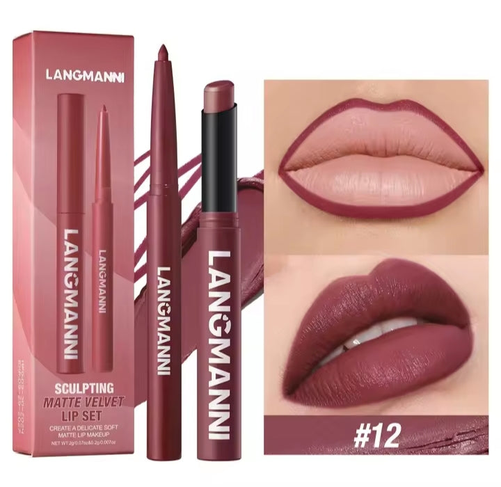 Set crayon & rouge à lèvres mat
