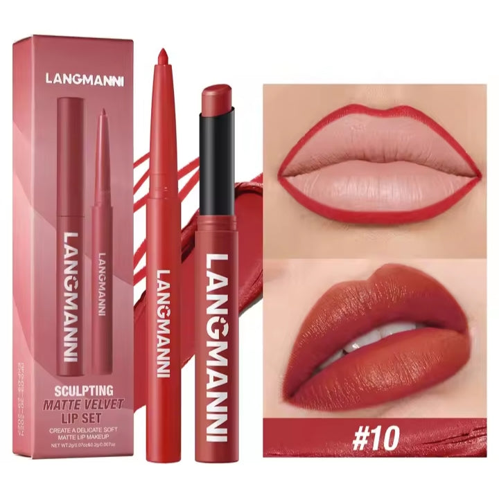 Set crayon & rouge à lèvres mat