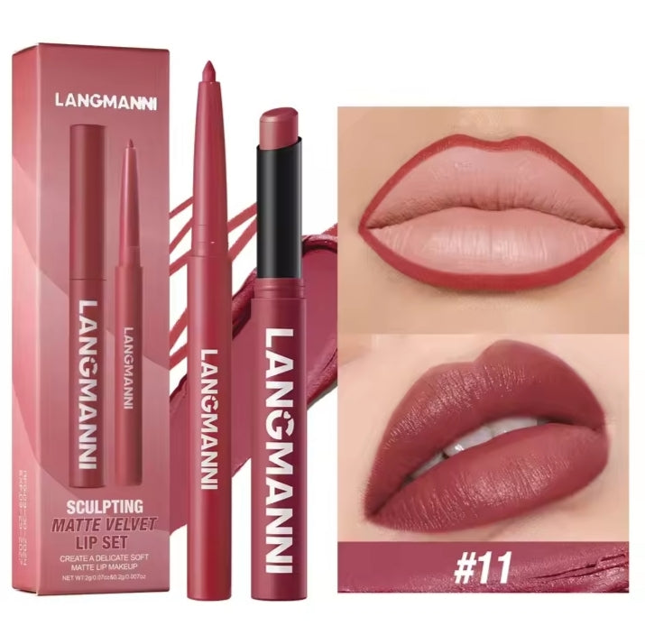 Set crayon & rouge à lèvres mat