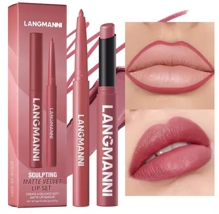 Set crayon & rouge à lèvres mat