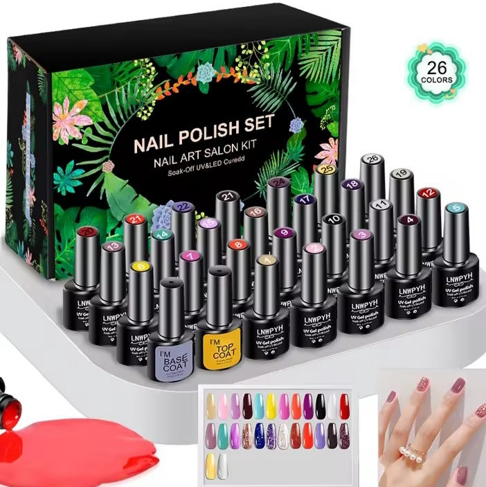 Kit vernis semi-permanent 26 couleurs