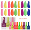 Set de 9 vernis semi-permanent 15 ml