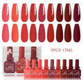 Set de 9 vernis semi-permanent 15 ml