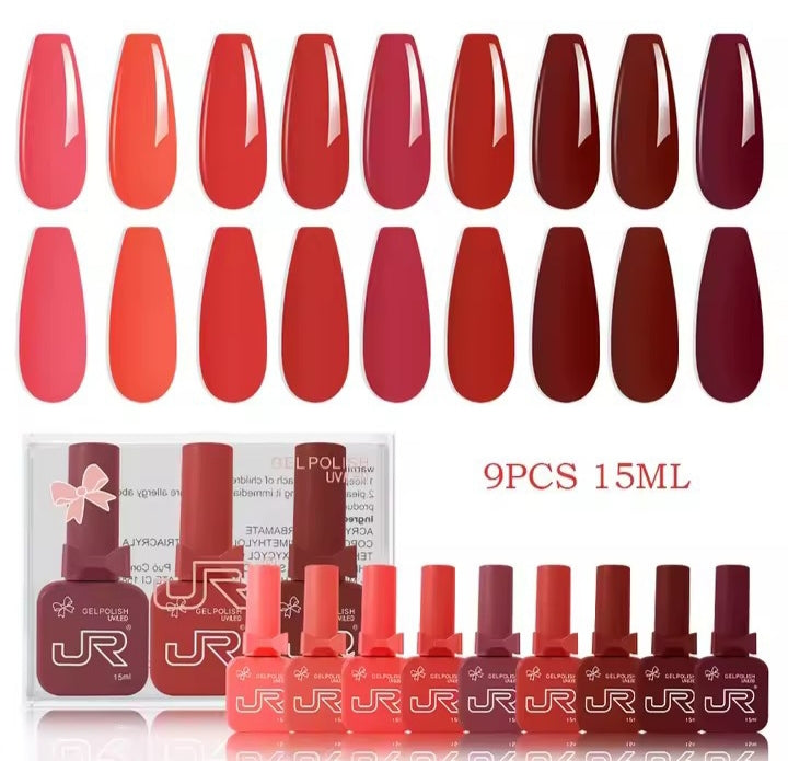 Set de 9 vernis semi-permanent 15 ml