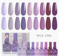 Set de 9 vernis semi-permanent 15 ml