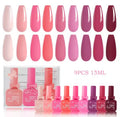 Set de 9 vernis semi-permanent 15 ml