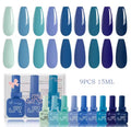 Set de 9 vernis semi-permanent 15 ml