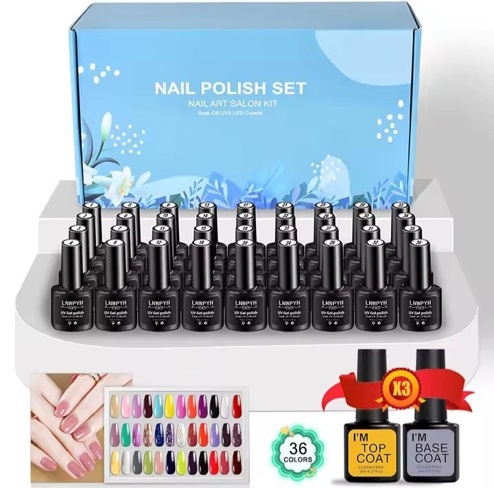 Kit vernis semi-permanent 36 couleurs